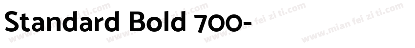 Standard Bold 700字体转换